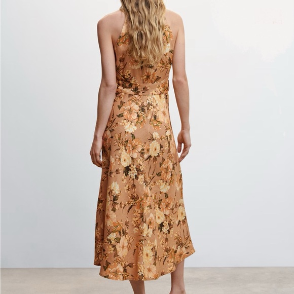 MANGO Linen Floral Dress - Picture 4 of 8